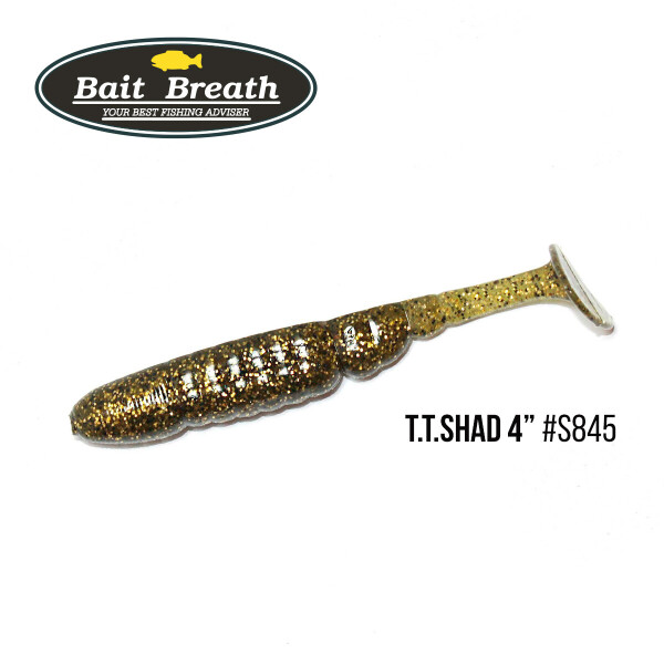 

Приманка Bait Breath T.T.Shad 4" (6 шт) (S845 Gold melon)