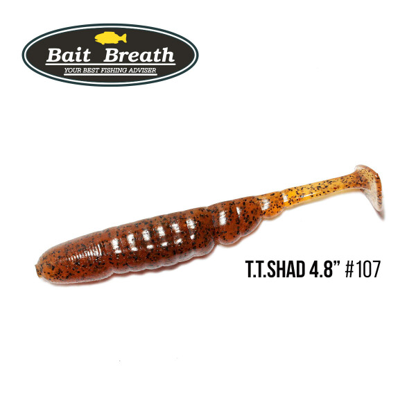 

Приманка Bait Breath T.T.Shad 4,8" (5 шт) (S107 Pumpkin／Seed)