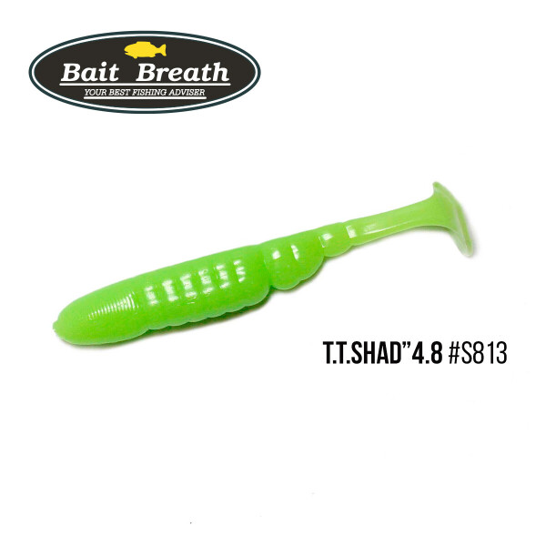 

Приманка Bait Breath T.T.Shad 4,8" (5 шт) (S813 Glow Lime chart)