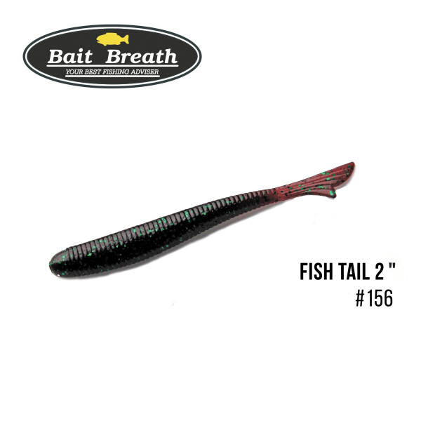 

Приманка Bait Breath U30 Fish Tail 2" (10шт.) (156 Junebug/Green)