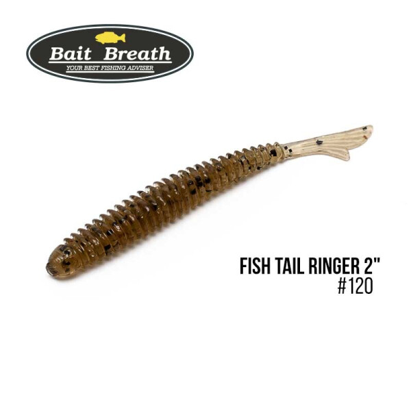 

Приманка Bait Breath U30 Fish Tail Ringer 2" (10шт.) (120 Green Pumpkin/Seed)