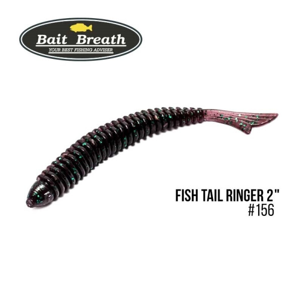

Приманка Bait Breath U30 Fish Tail Ringer 2" (10шт.) (156 Junebug/Green)