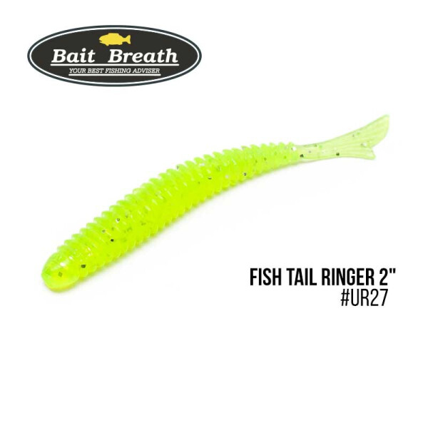 

Приманка Bait Breath U30 Fish Tail Ringer 2" (10шт.) (Ur27 Chartreuse／silver)