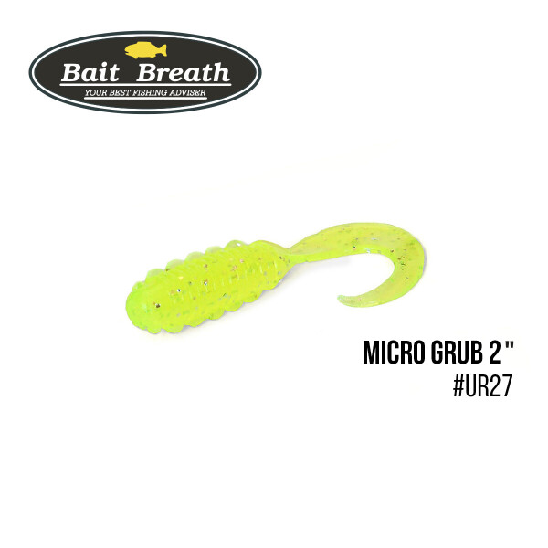 

Приманка Bait Breath Micro Grub 2" (12шт.) (Ur27 Chartreuse/silver)