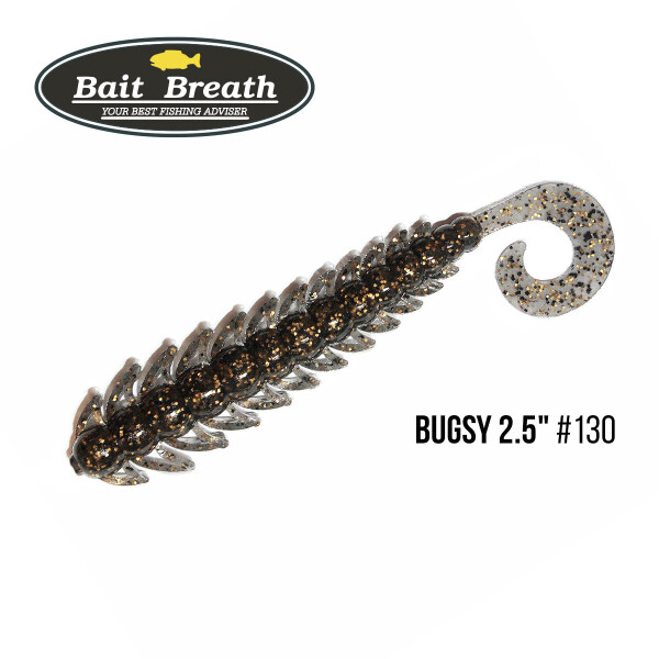 

Приманка Bait Breath BUGSY 2,5" (10шт.) (130 Smoke/Gold・Seed)