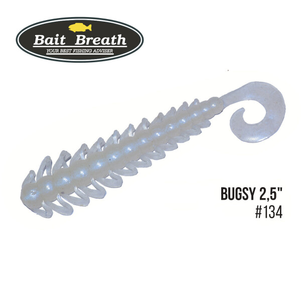

Приманка Bait Breath BUGSY 2,5" (10шт.) (134 White Pearl)