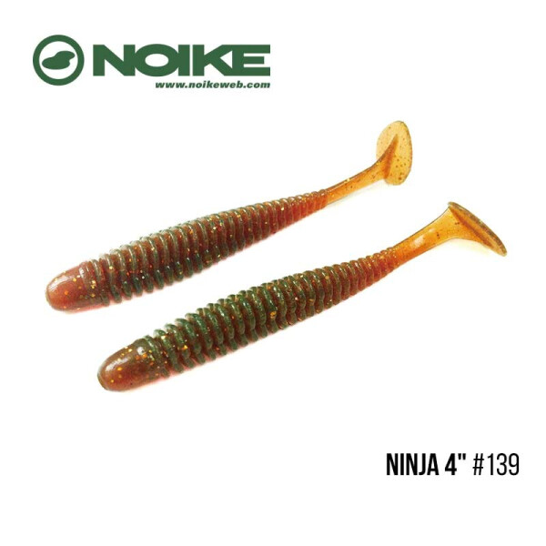 

Приманка Noike NINJA 4" (6шт) (#139 Motoroil Gold )