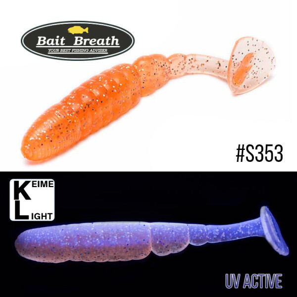 

Приманка Bait Breath T.T.Shad 3,2" (7 шт) (S353 UV Ｈologram Clear orange)