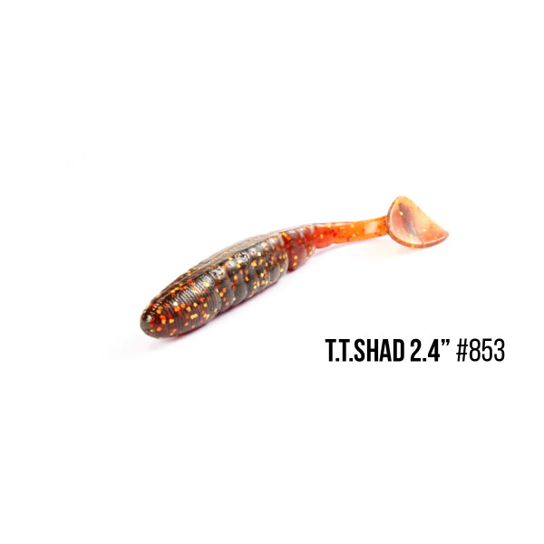 

Приманка Bait Breath T.T.Shad 3,2" (7 шт) (S853 motor oil／Gold)