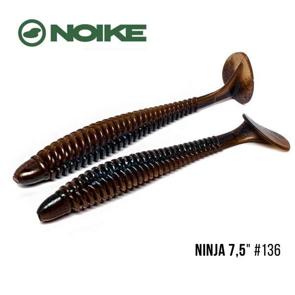 

Приманка Noike NINJA 7,5" (2шт) (#136 Cinnamon blue back )
