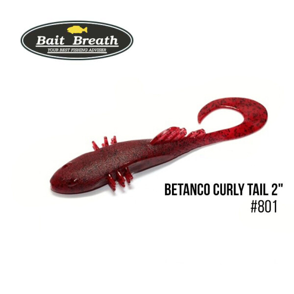 

Приманка Bait Breath BeTanCo Curly Tail 2" (8шт.) (S801 Red／Seed)