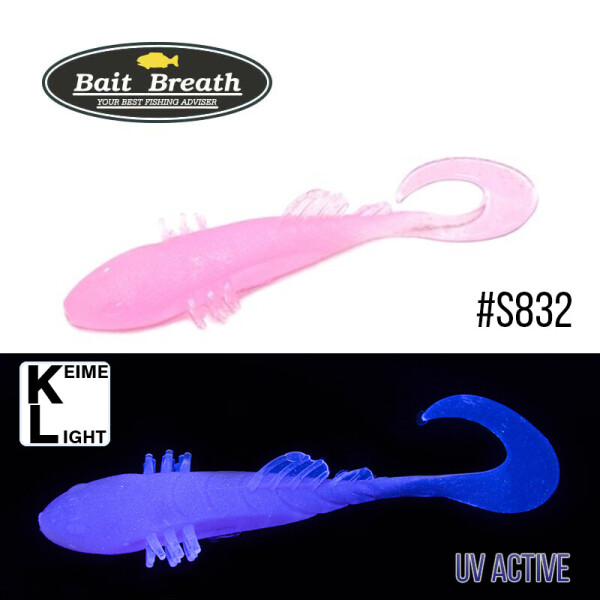 

Приманка Bait Breath BeTanCo Curly Tail 2" (8шт.) (S832 Grow Pink ／Keime light)