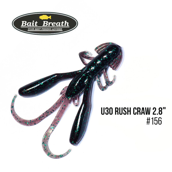 

Приманка Bait Breath U30 Rush Craw 2.8" (7шт.) (156 Junebug /green)