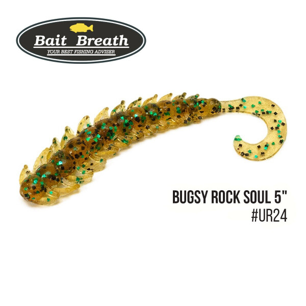 

Приманка Bait Breath BUGSY 5" Rock Soul (8 шт.) (Ur24 Pumpkin／green・seed)