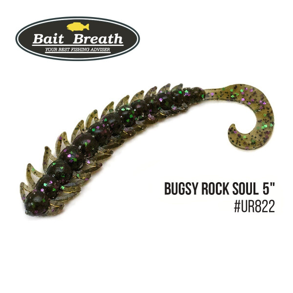 

Приманка Bait Breath BUGSY 5" Rock Soul (8 шт.) (Ur822 GreenPumpkin／Candy)