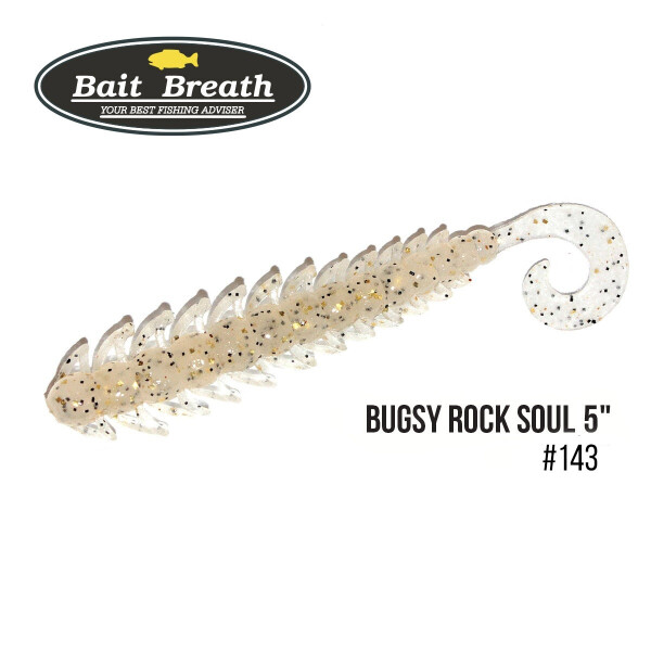 

Приманка Bait Breath BUGSY 5" Rock Soul (8 шт.) (143 Clear/Black・Gold Flake)