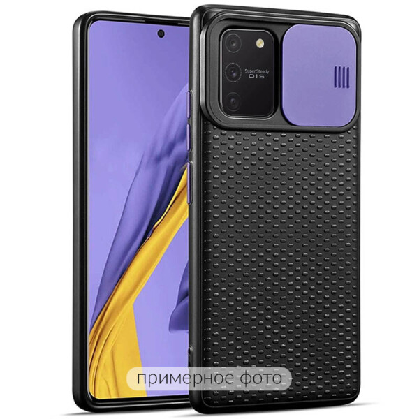 

Чехол Camshield Black TPU со шторкой защищающей камеру для Samsung Galaxy S10 (Черный / Сиреневый) (906655)