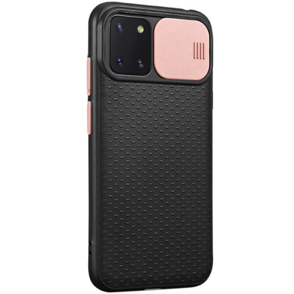 

Чехол Camshield Black TPU со шторкой защищающей камеру для Samsung Galaxy Note 10 Lite (A81) (Черный / Rose Gold) (906641)