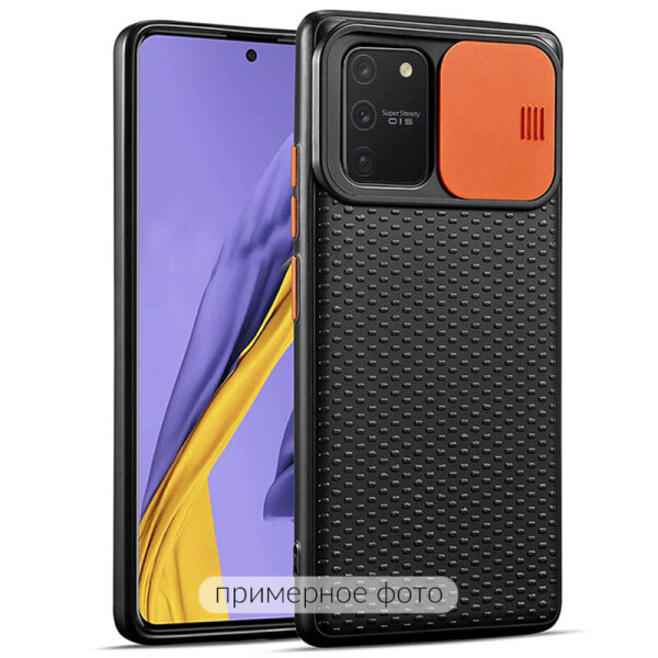 

Чехол Camshield Black TPU со шторкой защищающей камеру для Samsung Galaxy S10 (Черный / Оранжевый) (906653)
