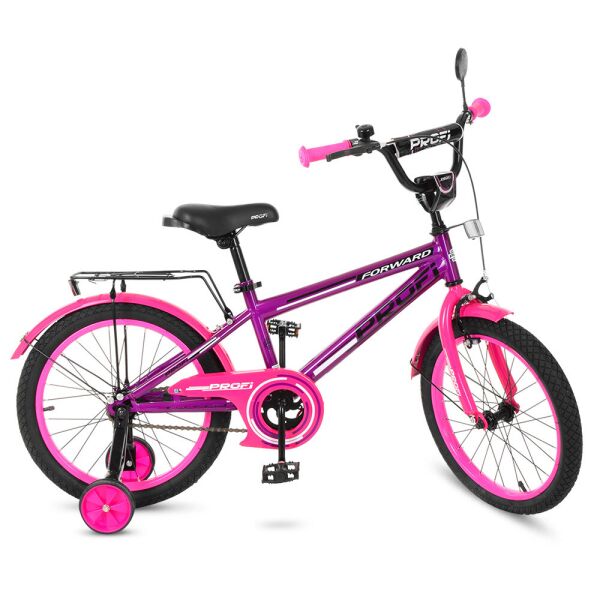 Акція на Велосипед детский двухколёсный PROFI Forward 18 Фиолетовый Розовый (T1877) від Allo UA
