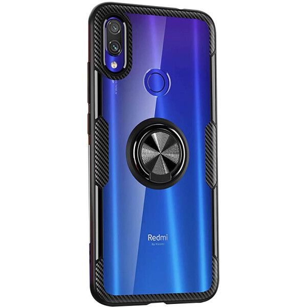 

TPU+PC чехол Deen CrystalRing for Magnet (opp) для Xiaomi Redmi Note 7S (Бесцветный / Черный) (908290)