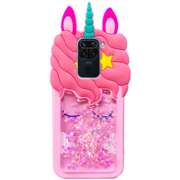 

Силиконовый чехол Unicorn 3D для Xiaomi Redmi Note 9 (Розовый) (906409)