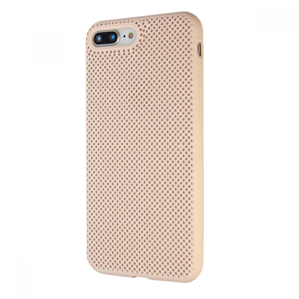 

Чехол-накладка Silicone Case Perforation для Apple iPhone 7 / 8 Plus (pink sand)