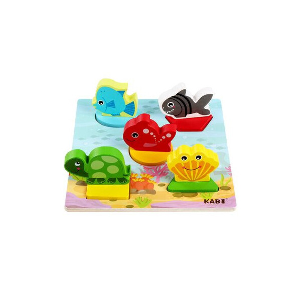 

Деревянная игрушка Рамка-вкладыш MD 1508 (Морские животные)