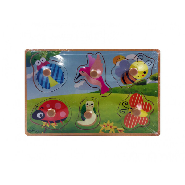 

Деревянная игрушка Рамка-вкладыш MD 2384 (Насекомые)