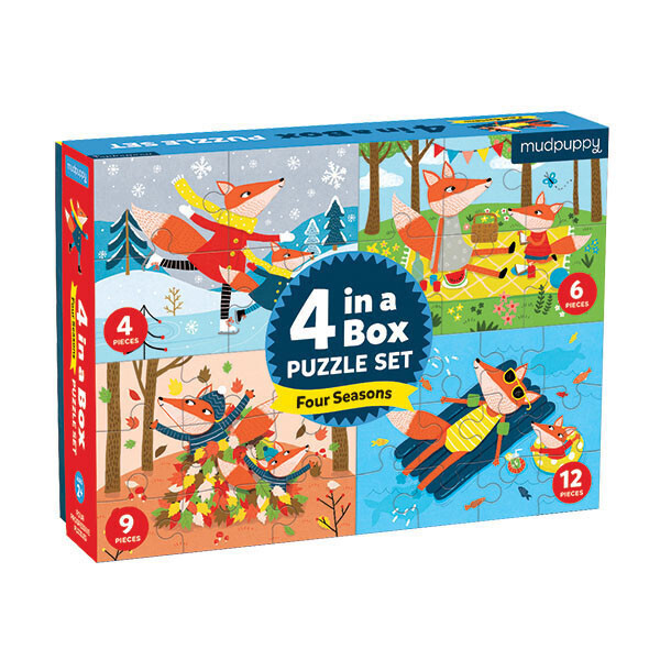 

Времена года / Mudpuppy 4 in a Box Puzzles 355386