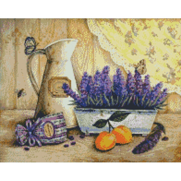 

Алмазная мозаика "Нежность лаванды" 40*50см AM6007