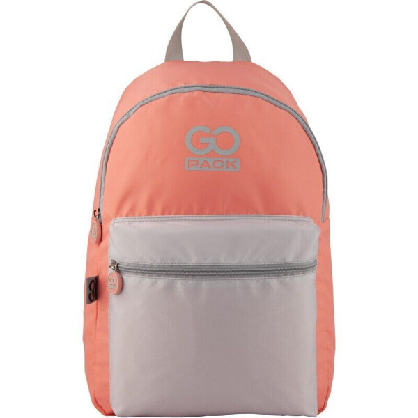 

Рюкзак GoPack Сity 159-2 персиковый, серый (GO20-159L-2)