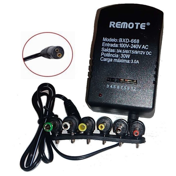 

Адаптер блок питания зарядное 12V мощность до 3А 7 в 1 с переходниками (2381945)