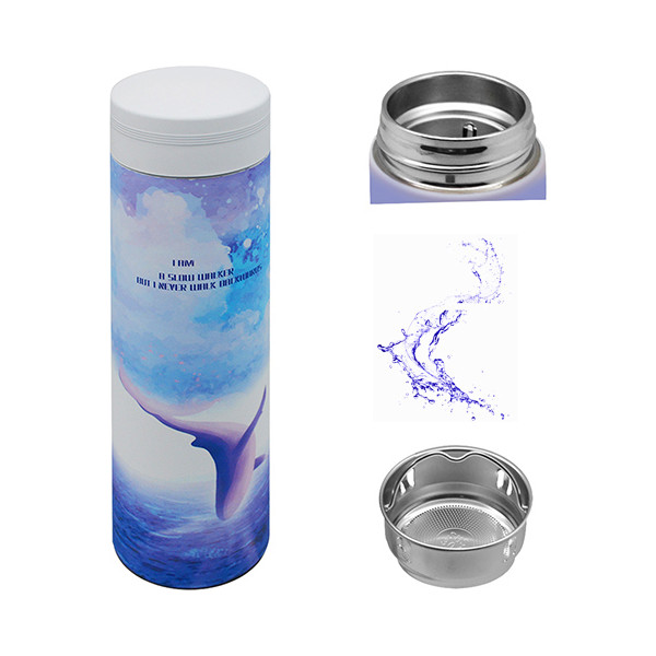 

Термос Stenson Киты 450мл Blue-lilas (26R(5))