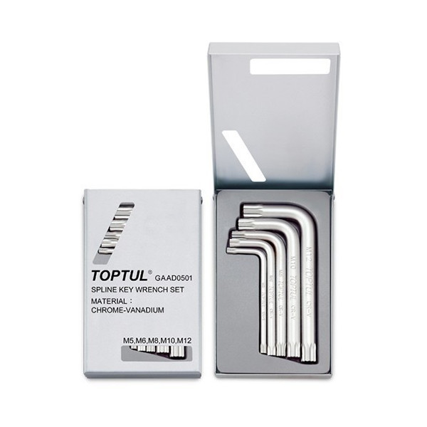 

Набор ключей Toptul Spline М5-М12 5 пр. (GAAD0501)