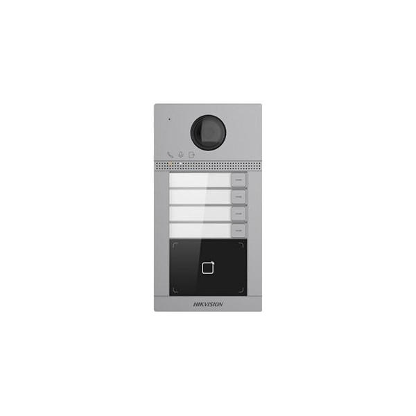 

2 Мп IP вызывная панель на 4 абонента c ИК подсветкой и Wi-Fi DS-KV8413-WME1