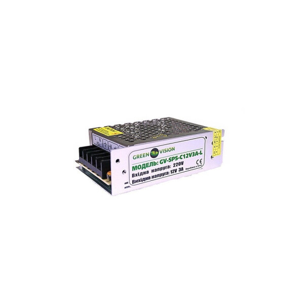 

Импульсный блок питания Green Vision GV-SPS-C 12V3A-L (36W)