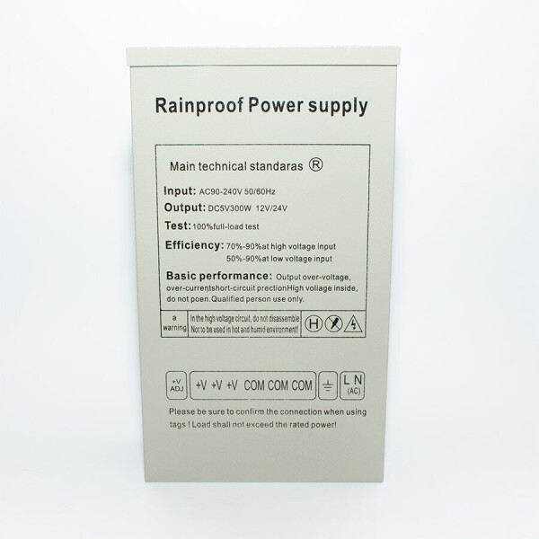 

Стабилизированный блок питания 12V/30A в уличном корпусе WHOST-30DC