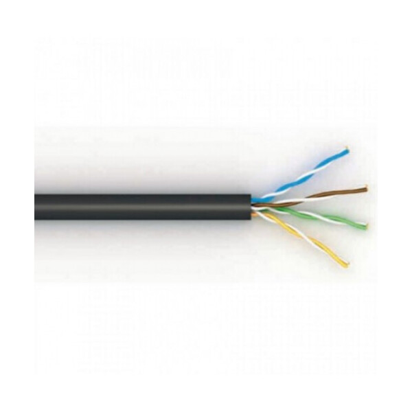 

Кабель КНП UTP (2*2*0.5) 2p 24 AWG, Merlion, (CCA), изоляция ПЭ 500м Black