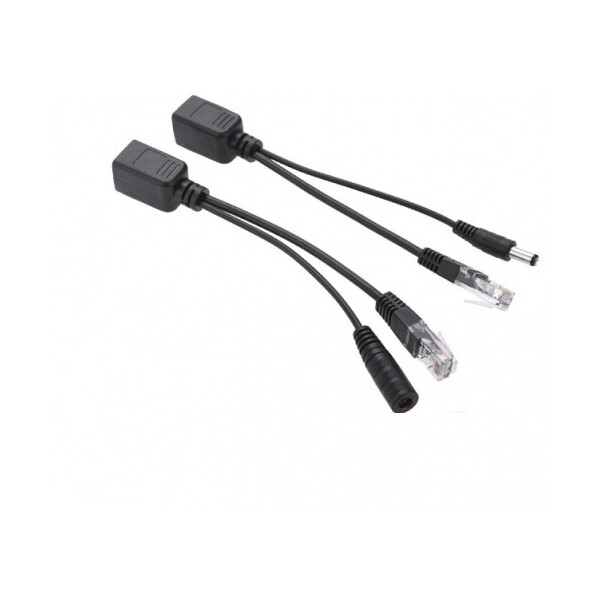

POE инжектор пассивный (пара) 802.3at (30Вт) с портами Ethernet 10/100Mbps, black, OEM Q50