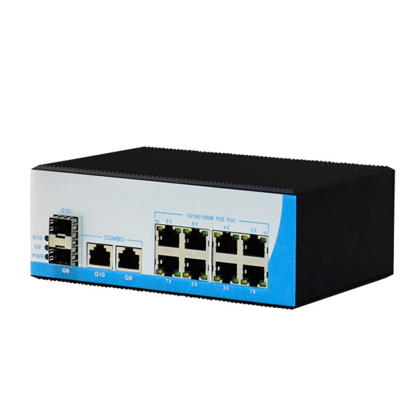 

POE комутатор 12-ти портовый индустр. HongRui HR600-AFG-822S