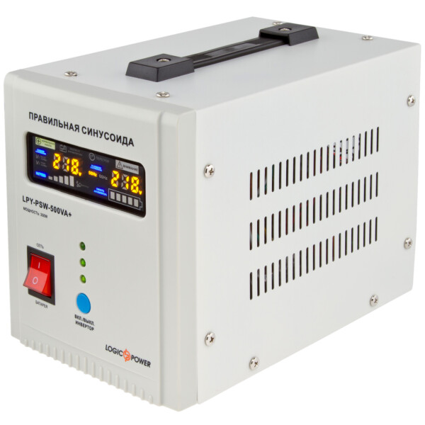 

ИБП с правильной синусоидой LogicPower LPY-PSW-500VA+ (350W) 5A/10A 12V для котлов и аварийного освещения