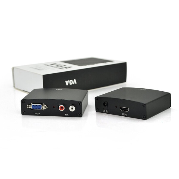 

Активный конвертер HDMI (input) на VGA(output) + Audio Adapter, Black, 4K/2K, Пакет