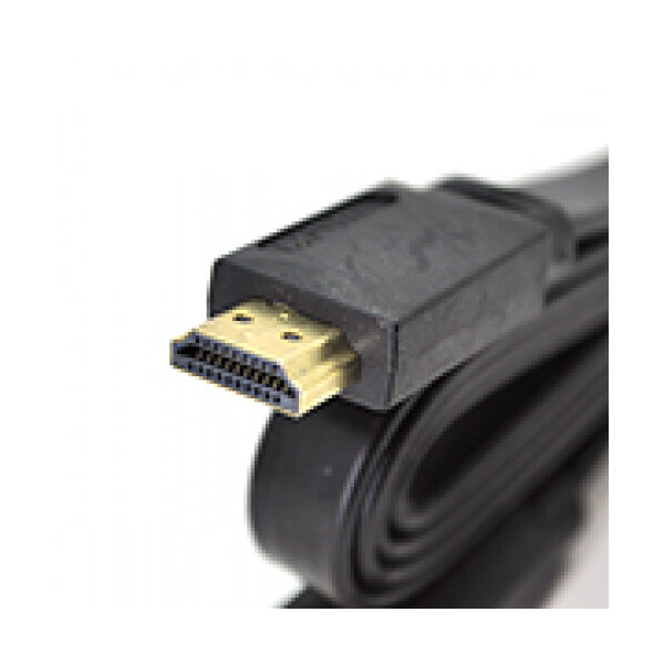 

Кабель HDMI-HDMI 10m, v1.4, плоский Black, (Пакет), Q60