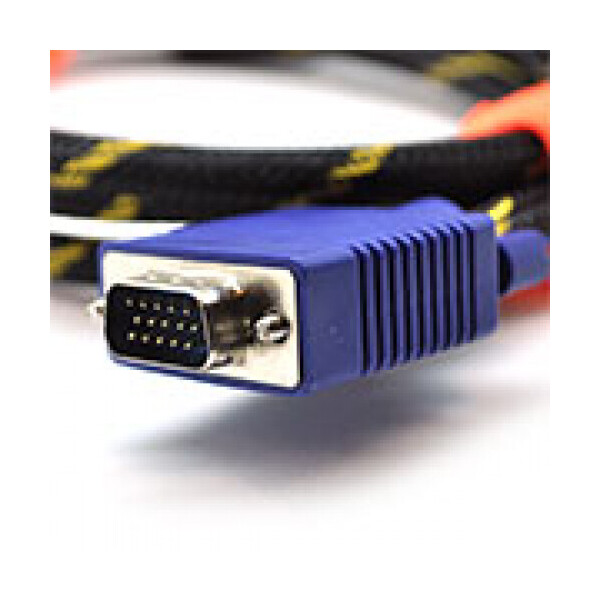 

Кабель VGA 3+4, 1,5m, male to male (папа-папа), OD-8.2mm, 1 феррит, оплетка, круглый Black/Red, коннектор Blue, кулёк, Q200