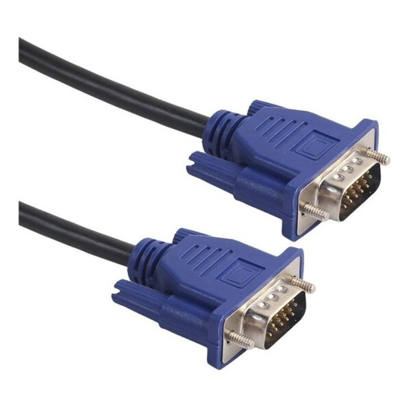 

Кабель VGA 3+4, 10m, male to male (папа-папа), OD-8.2mm, 2 феррита, оплетка, круглый Black/Red, коннектор Blue, кулёк