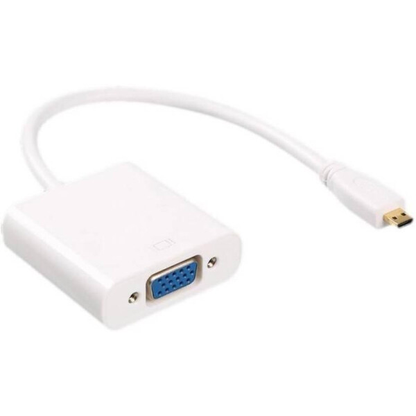 

Конвертер micro HDMI (папа) на VGA(мама) 30cm, White, 4K/2K, Пакет