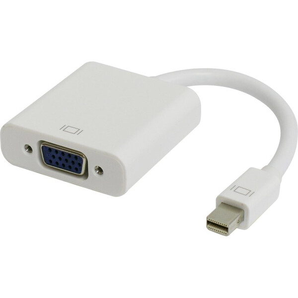 

Конвертер mini Display Port (папа) на VGA(папа) 30cm 4K/2K White