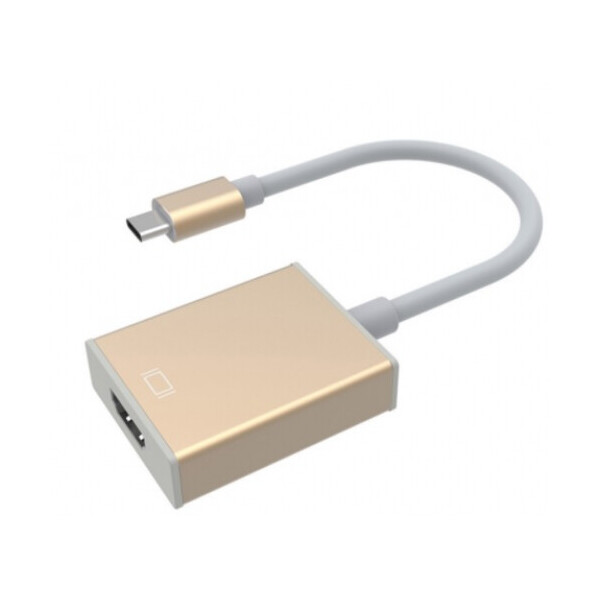 

Конвертер Type-C (папа) на HDMI(мама) 10cm, GOLD, 4K/2K, Пакет