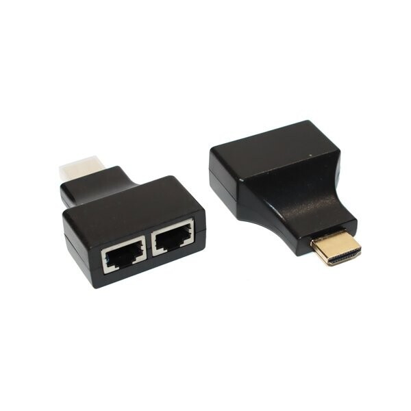 

Одноканальный пассивный удлинитель HDMI сигнала по UTP кабелю 30м 720P-cat5e
